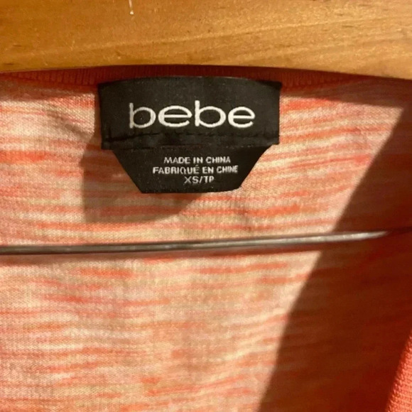 Bebe‎ two piece cropped orange top and skirt set size XS - Picture 6 of 6